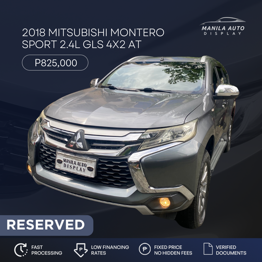 2018 MITSUBISHI MONTERO SPORT 2.4L GLS DIESEL AUTOMATIC TRANSMISSION