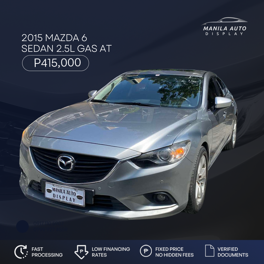 2015 MAZDA 6 SEDAN 2.5L GAS AUTOMATIC TRANSMISSION
