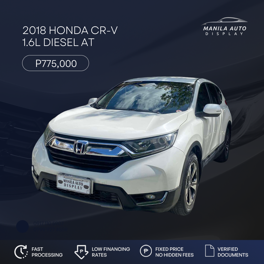 2018 HONDA	CR-V 1.6L DIESEL AUTOMATIC TRANSMISSION