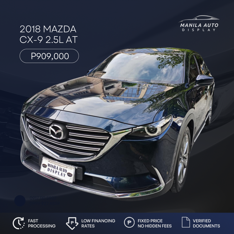 2018 MAZDA CX-9 2.5L GAS AUTOMATIC TRANSMISSION