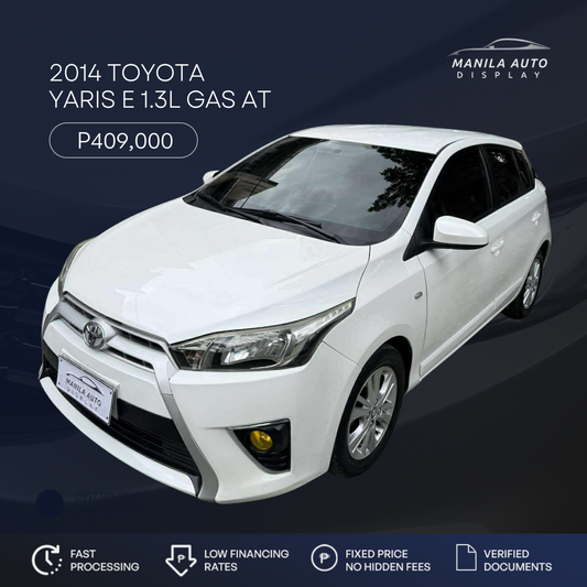 2014 TOYOTA YARIS E GAS AUTOMATIC TRANSMISSION