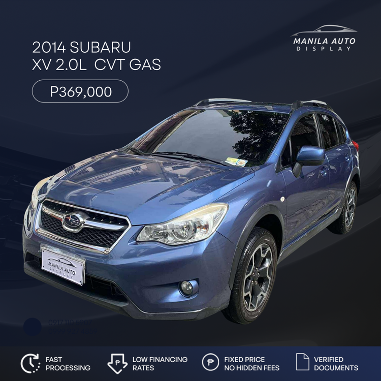 2014 SUBARU XV 2.0 I CVT GAS AUTOMATIC TRANSMISSION