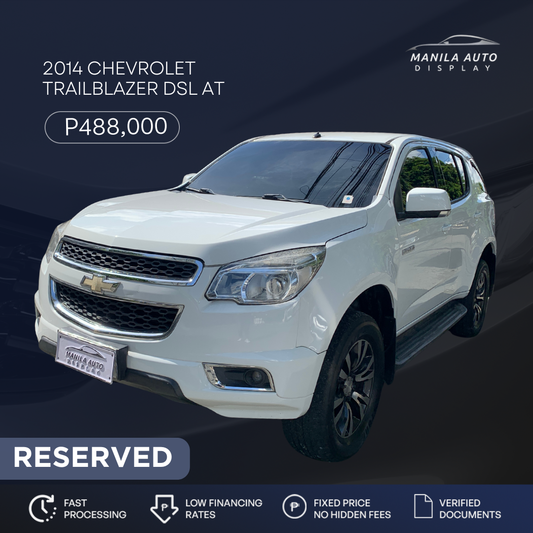 2014 CHEVROLET TRAILBLAZER 2.8L 4X2 DSL AUTOMATIC TRANSMISSION