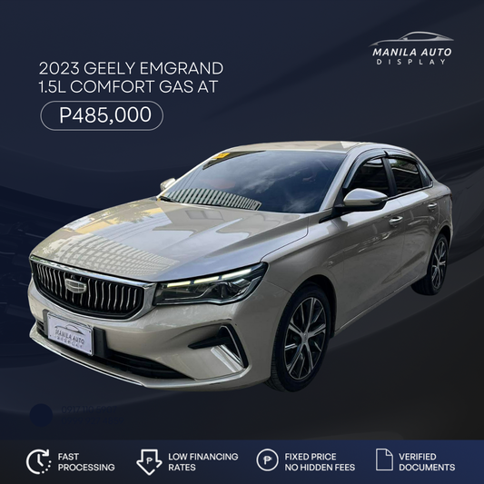 2023 GEELY EMGRAND 1.5L COMFORT GAS AUTOMATIC TRANSMISSION