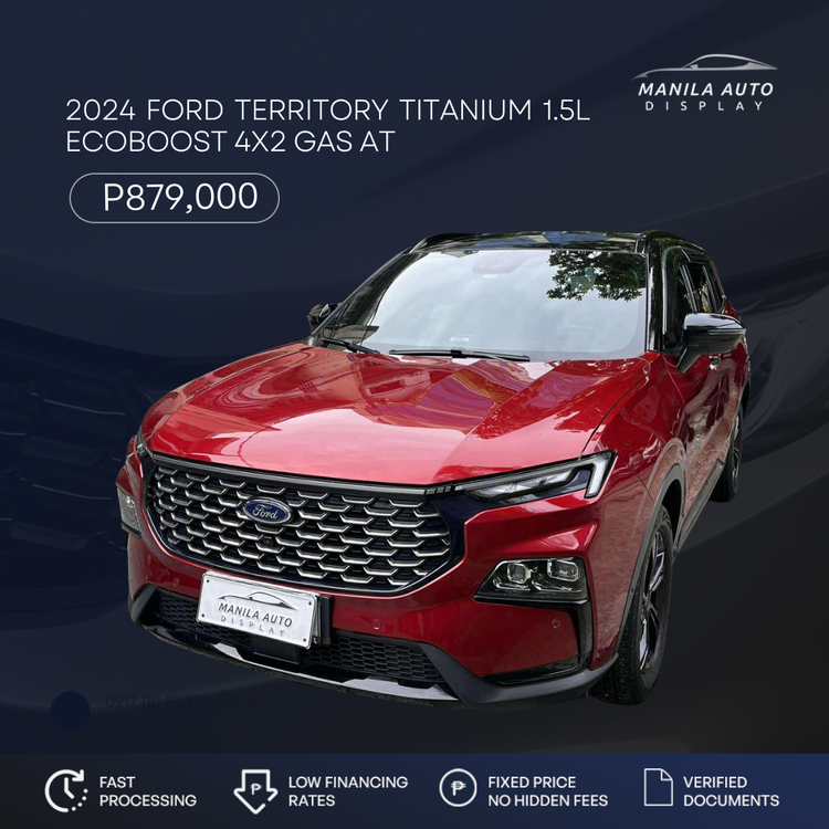 2024 FORD NEXT-GEN TERRITORY TITANIUM 1.5L ECOBOOST 4X2 GAS AUTOMATIC TRANSMISSION