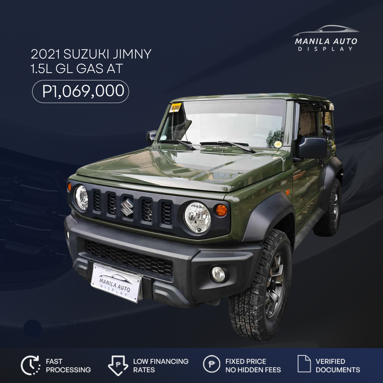 2021 SUZUKI JIMNY 1.5L GL GAS AUTOMATIC TRANSMISSION