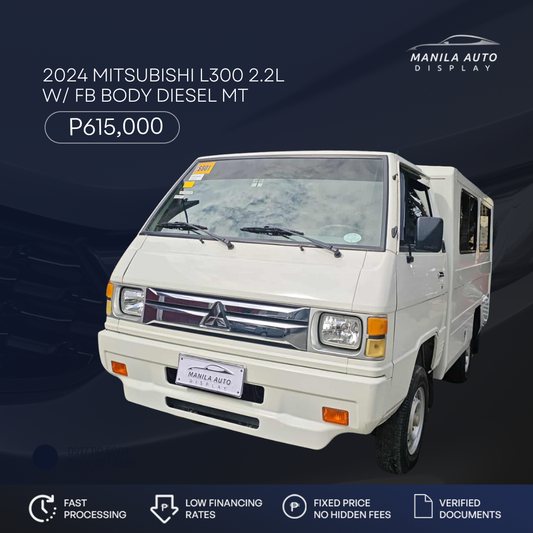 2024 MITSUBISHI L300 2.2L W/ FB BODY DIESEL MANUAL TRANSMISSION