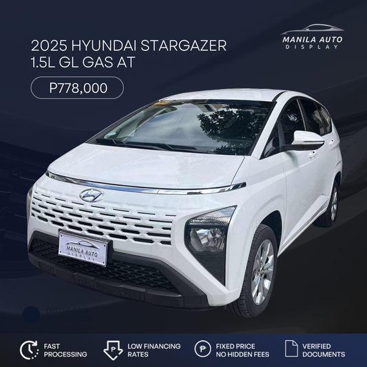 2025 HYUNDAI STARGAZER 1.5L GL IVT GAS AUTOMATIC TRANSMISSION