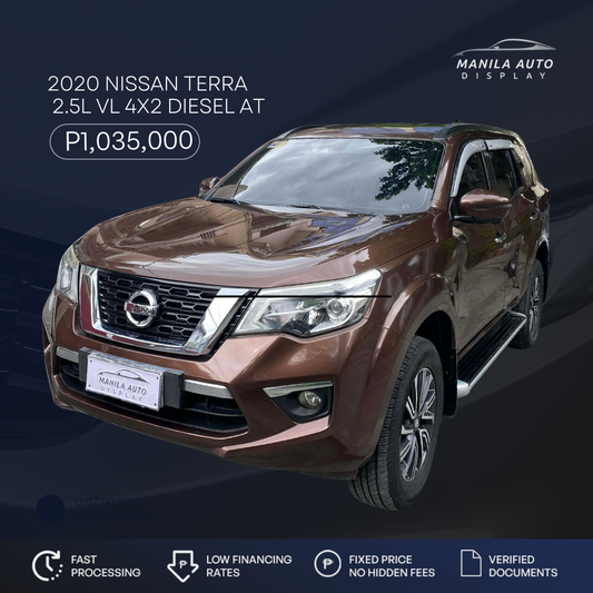 2020 NISSAN TERRA 2.5L VL 4x2 AUTOMATIC TRANSMISSION