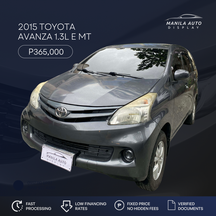 2015 TOYOTA AVANZA 1.3L E MANUAL TRANSMISSION