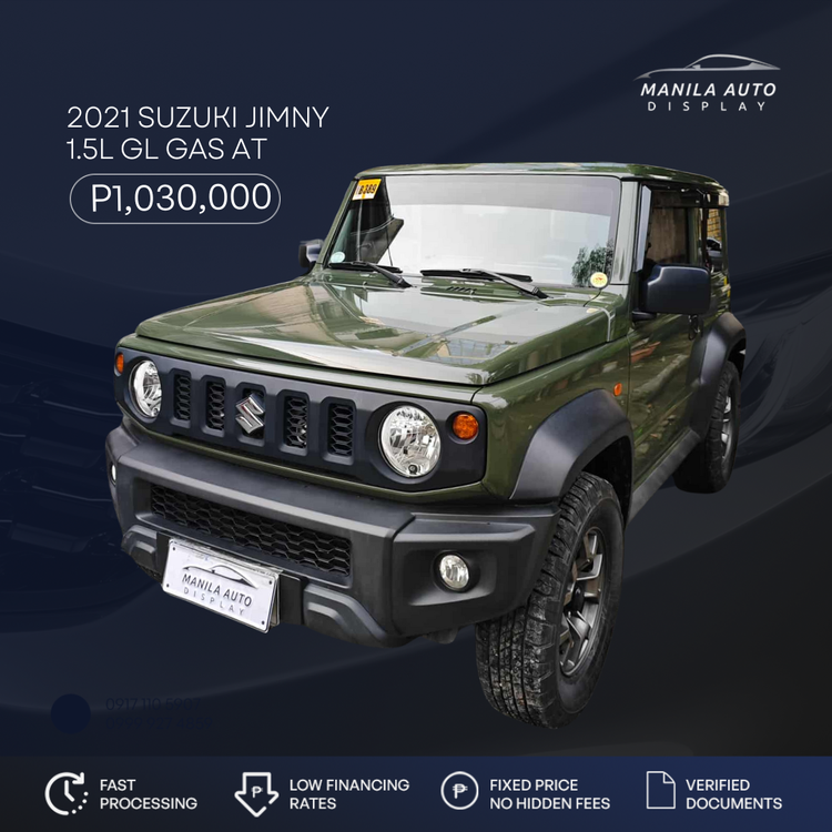 2021 SUZUKI JIMNY 1.5L GL GAS AUTOMATIC TRANSMISSION