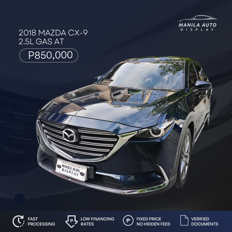 2018 MAZDA CX-9 2.5L GAS AUTOMATIC TRANSMISSION
