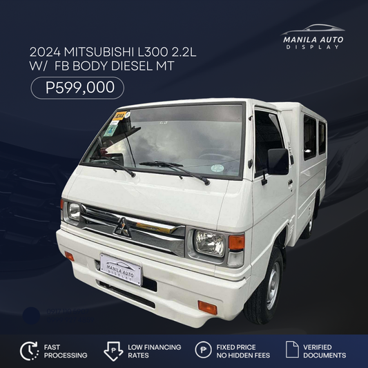 2024 MITSUBISHI L300 2.2L W/ FB BODY DIESEL MANUAL TRANSMISSION