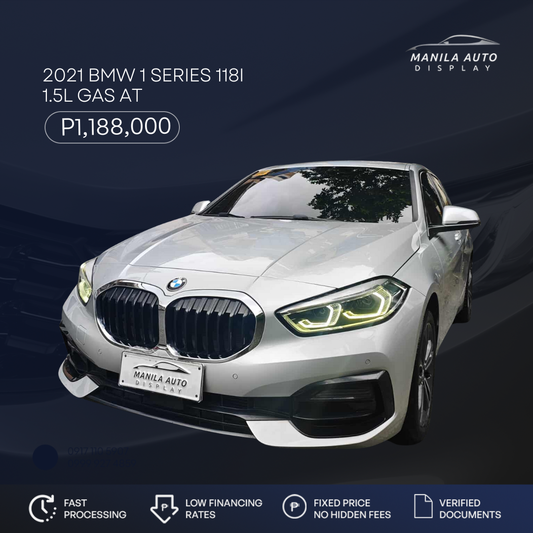 2021 BMW 1 SERIES 118I 1.5L GAS AUTOMATIC TRANSMISSION