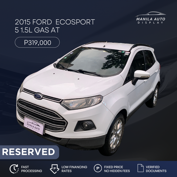 2015 FORD ECOSPORT 5 1.5L AUTOMATIC TRANSMISISON
