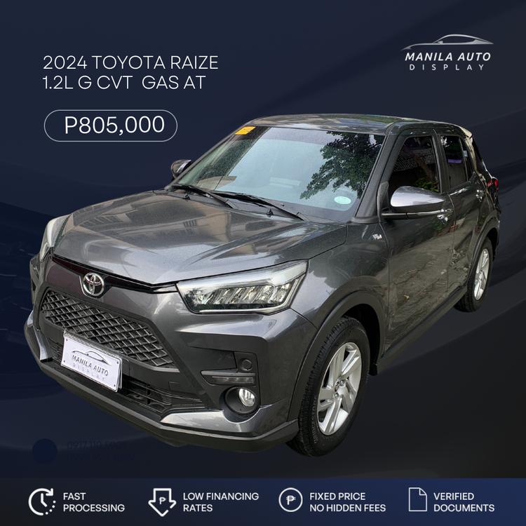 2024 TOYOTA RAIZE G 1.2L CVT GAS AUTOMATIC TRANSMISSION