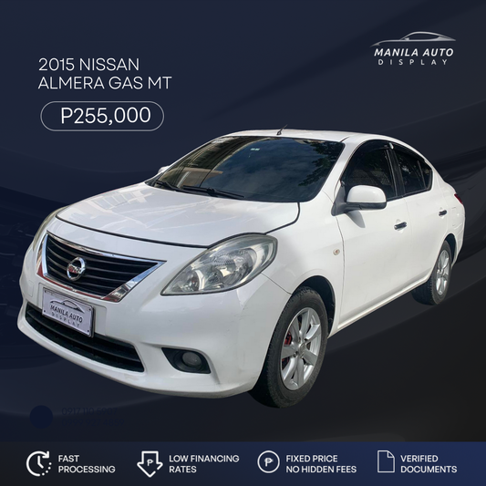 2015 NISSAN ALMERA BASE GAS MANUAL TRANSMISSION