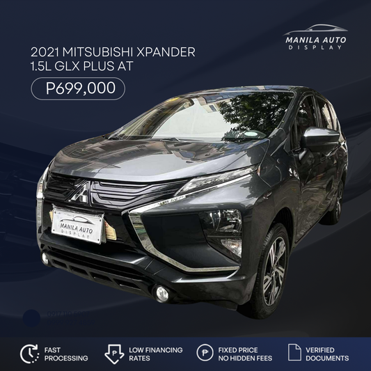 2021 MITSUBISHI XPANDER 1.5L GLX PLUS GAS AUTOMATIC TRANSMISSION