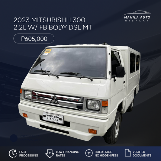 2023 MITSUBISHI L300 2.2L W/ FB BODY DSL MANUAL TRANSMISSION MITSUBISHI