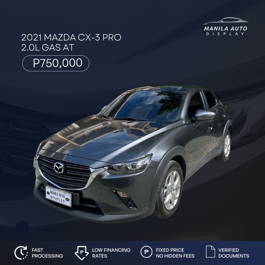 2021 MAZDA	CX-3 PRO 2.0L GAS AUTOMATIC TRANSMISSION MAZDA