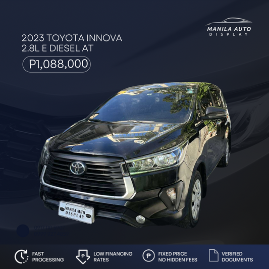 2023 TOYOTA INNOVA 2.8 E DIESEL AUTOMATIC TRANSMISSION TOYOTA