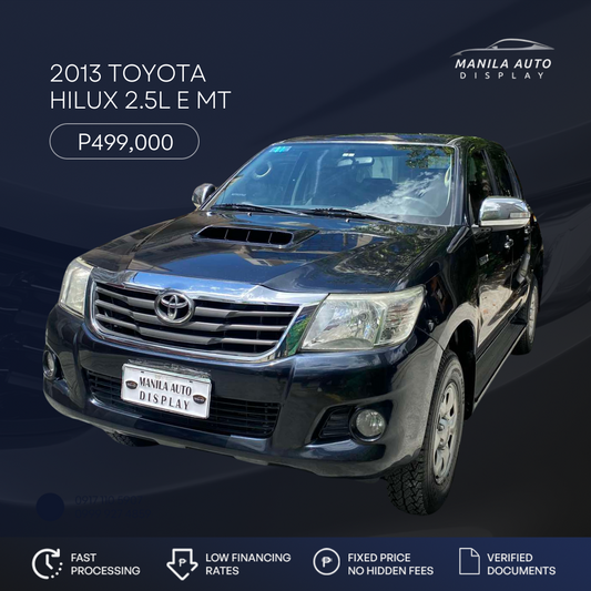 2013 TOYOTA HILUX 2.5L E DIESEL MANUAL TRANSMISSION