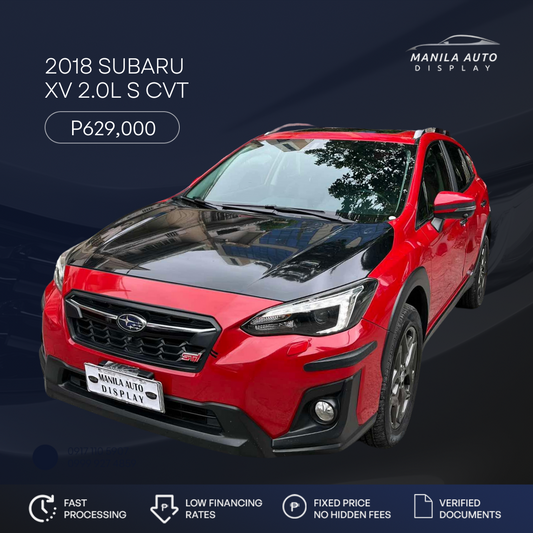 2018 SUBARU XV 2.0-S CVT