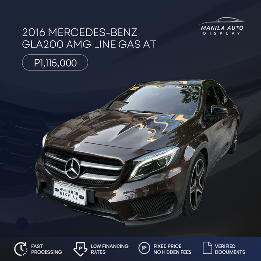2016 MERCEDES-BENZ GLA CLASS GLA200 AMG LINE GAS AUTOMATIC TRANSMISSION
