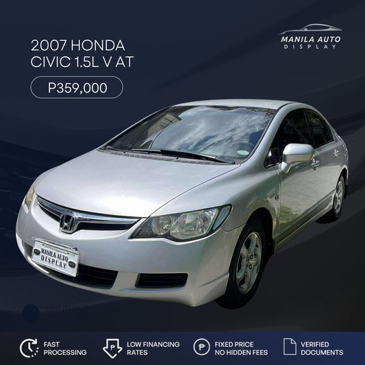 2007 HONDA CIVIC 1.5L V GAS AUTOMATIC TRANSMISSION