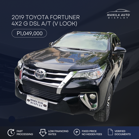 TOYOTA FORTUNER G 4X2 DIESEL AUTOMATIC TRANSMISSION (V LOOK)
