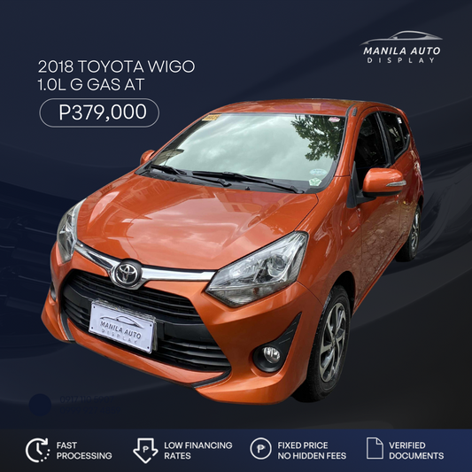 2018 TOYOTA WIGO 1.0L G AUTOMATIC TRANSMISSION