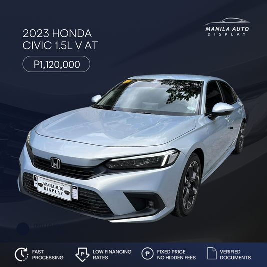 2023 HONDA CIVIC 1.5L TURBO CVT HONDA SENSING GAS AUTOMATIC TRANSMISSION HONDA