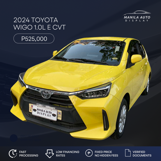 2024 TOYOTA WIGO 1.0L E CVT