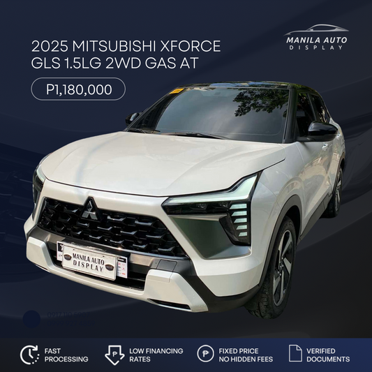 2025 MITSUBISHI XFORCE GLS 1.5LG  2WD AUTOMATIC TRANSMISSION (ALMOST BRAND NEW)
