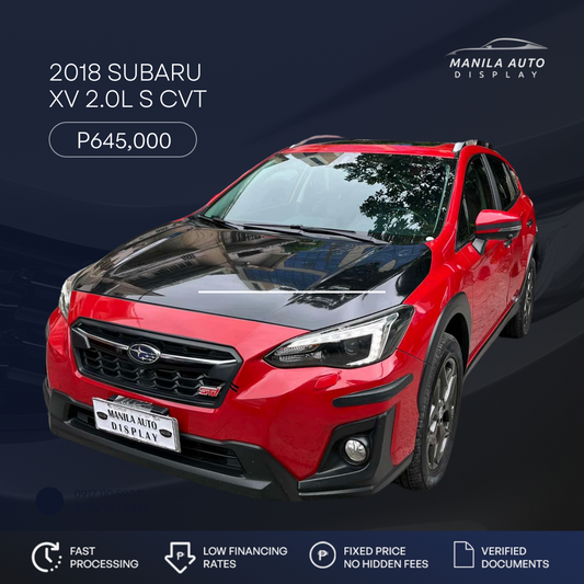 2018 SUBARU XV 2.0-S CVT