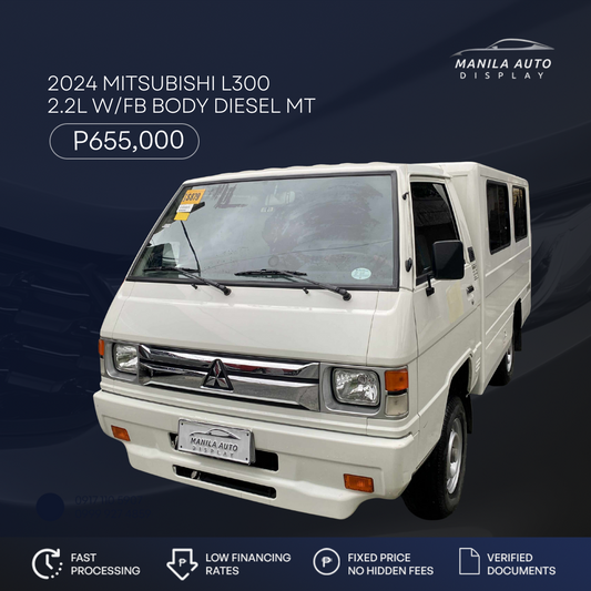2024 MITSUBISHI L300 2.2L W/ FB BODY DIESEL MANUAL TRANSMISSION