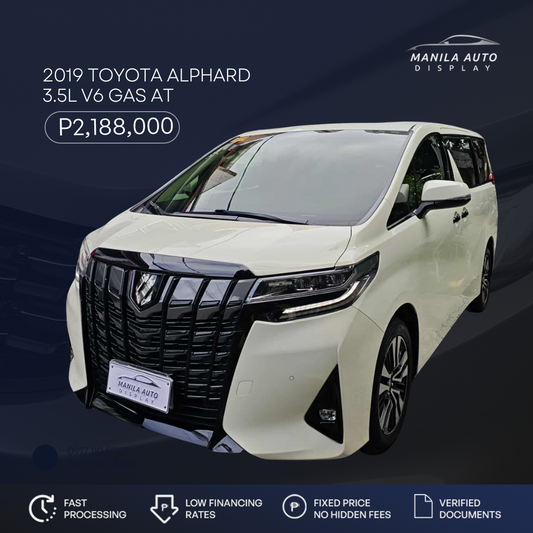 2019 TOYOTA ALPHARD 3.5L V6 GAS AUTOMATIC TRANSMISSION