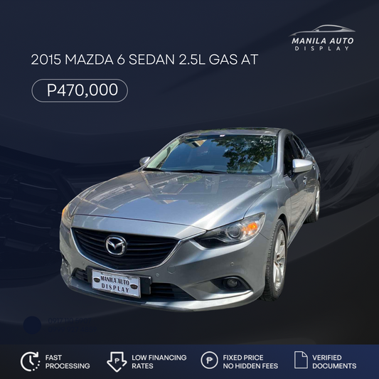 2015 MAZDA 6 SEDAN 2.5L GAS AUTOMATIC TRANSMISSION