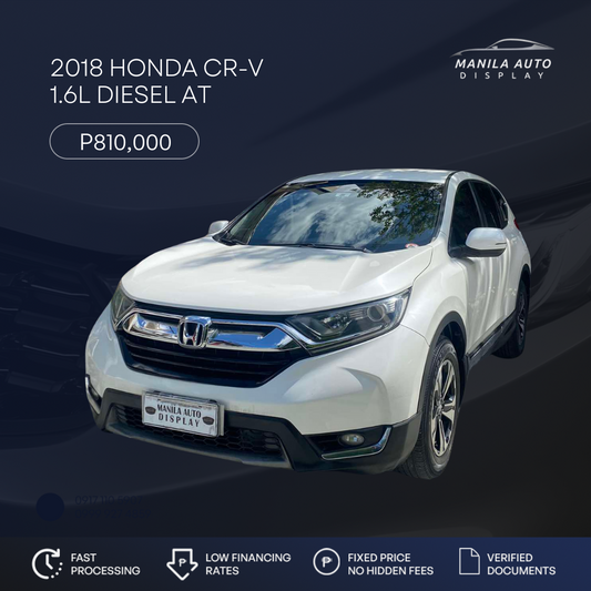 2018 HONDA	CR-V 1.6L DIESEL AUTOMATIC TRANSMISSION