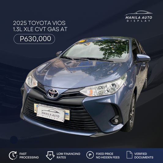 2025 TOYOTA VIOS XLE 1.3L GAS AUTOMATIC TRANSMISSION