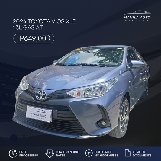 2024 TOYOTA VIOS XLE 1.3L GAS AUTOMATIC TRANSMISSION