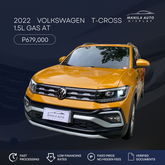 2022 VOLKSWAGEN T-CROSS 1.5L GAS AUTOMATIC TRANSMISSION