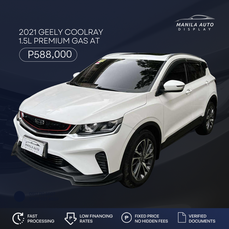 2021 GEELY COOLRAY 1.5L PREMIUM GAS AUTOMATIC TRANSMISSION