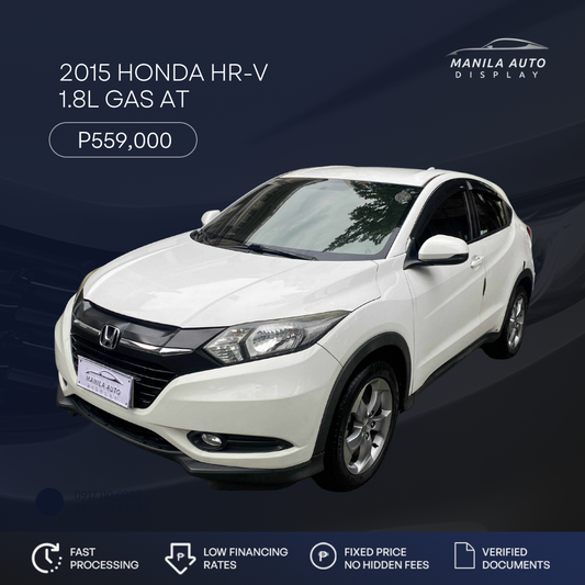 2015 HONDA HR-V 1.8L GAS AUTOMATIC TRANSMISSION