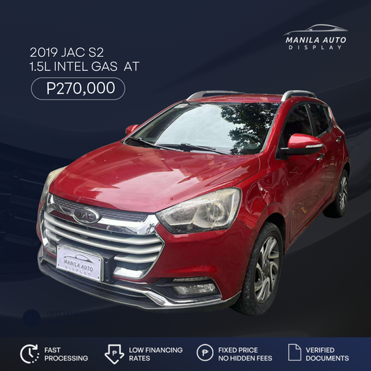 2019 JAC S2 1.5L INTEL GAS  AUTOMATIC TRANSMISSION