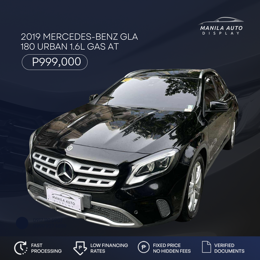 2019 MERCEDES-BENZ GLA 180 URBAN 1.6L GAS AUTOMATIC TRANSMISSION