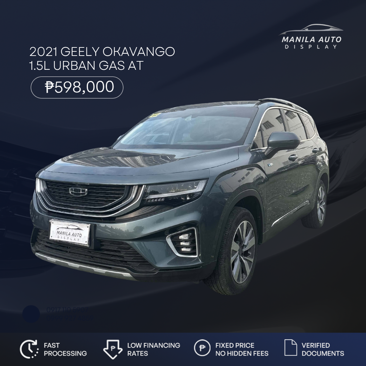 2021 GEELY OKAVANGO 1.5L URBAN GAS AUTOMATIC TRANSMISSION