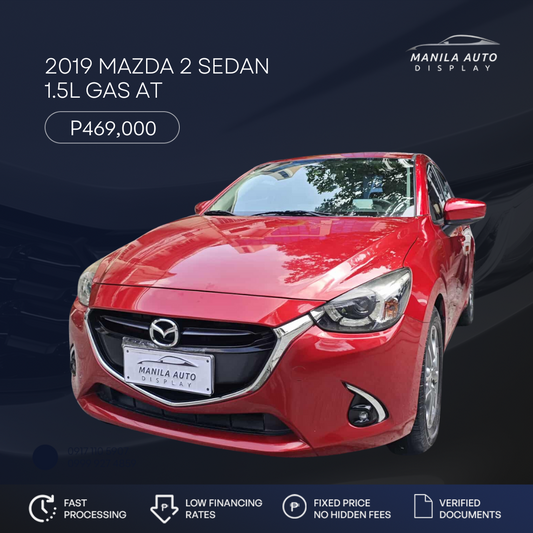 2019 MAZDA 2 SEDAN 1.5L GAS AUTOMATIC TRANSMISSION