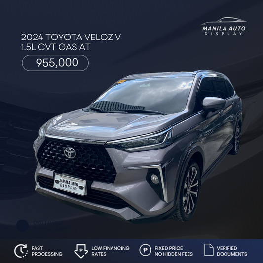 2024 TOYOTA VELOZ 1.5L V AUTOMATIC TRANSMISSION