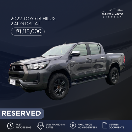 2022 TOYOTA HILUX 2.4L G DSL AUTOMATIC TRANSMISSION